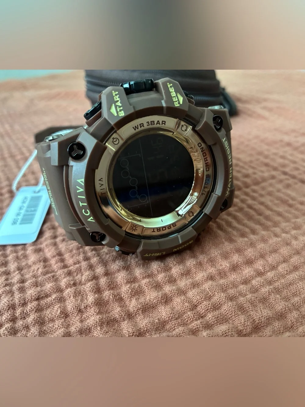 Invicta Digital Sport Watch - Brown and Gold Accents